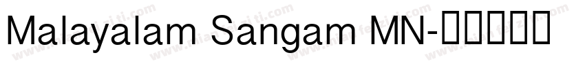 Malayalam Sangam MN字体转换